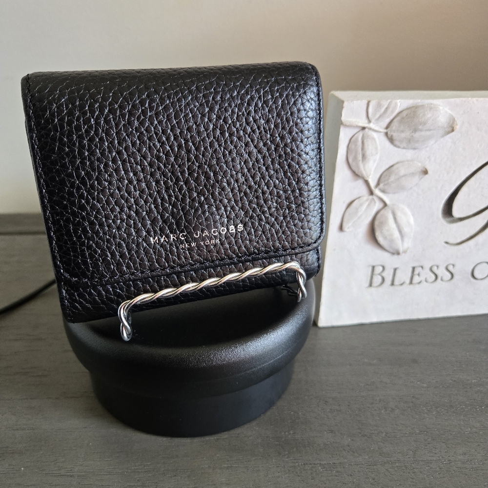 Marc Jacobs Black Leather Wallet/Card Case